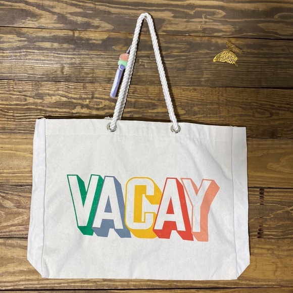 Canvas Beach Tote Bag - Picture 4 of 7